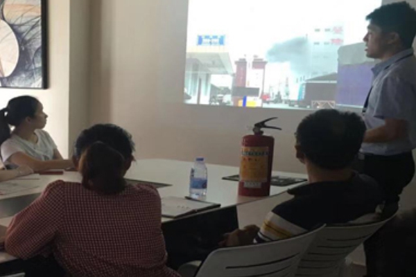 公司组织开展消防安全知识培训